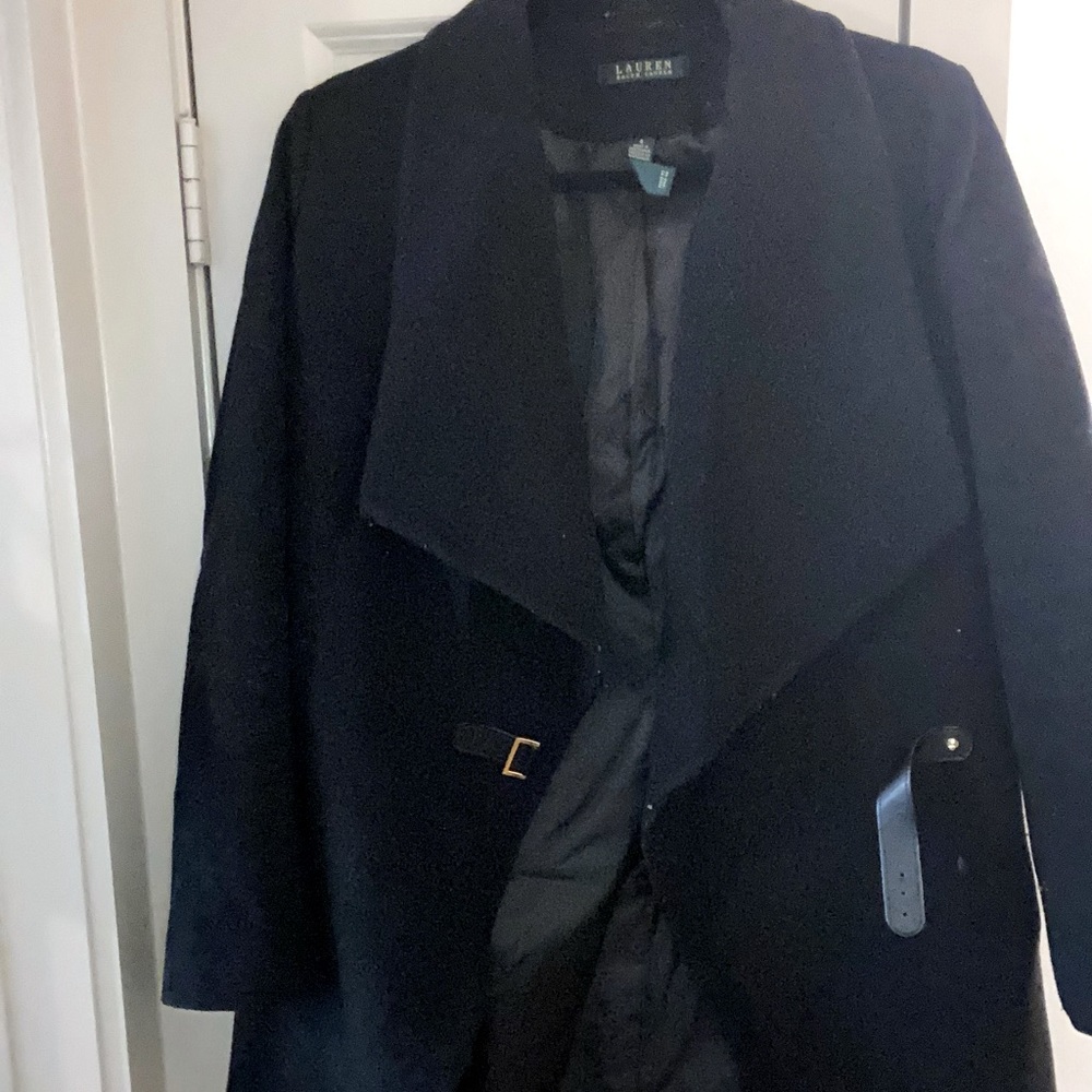 Ralph Lauren black pea coat jacket